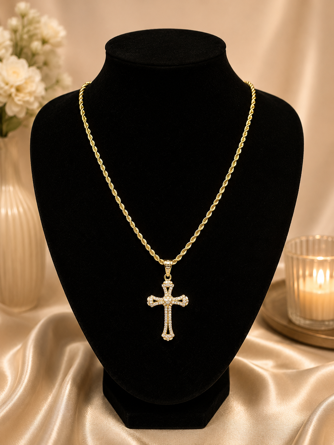 Blessed Luxe Cross Necklace