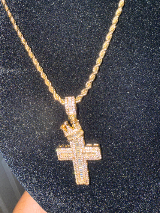 Crowned Cross Necklace