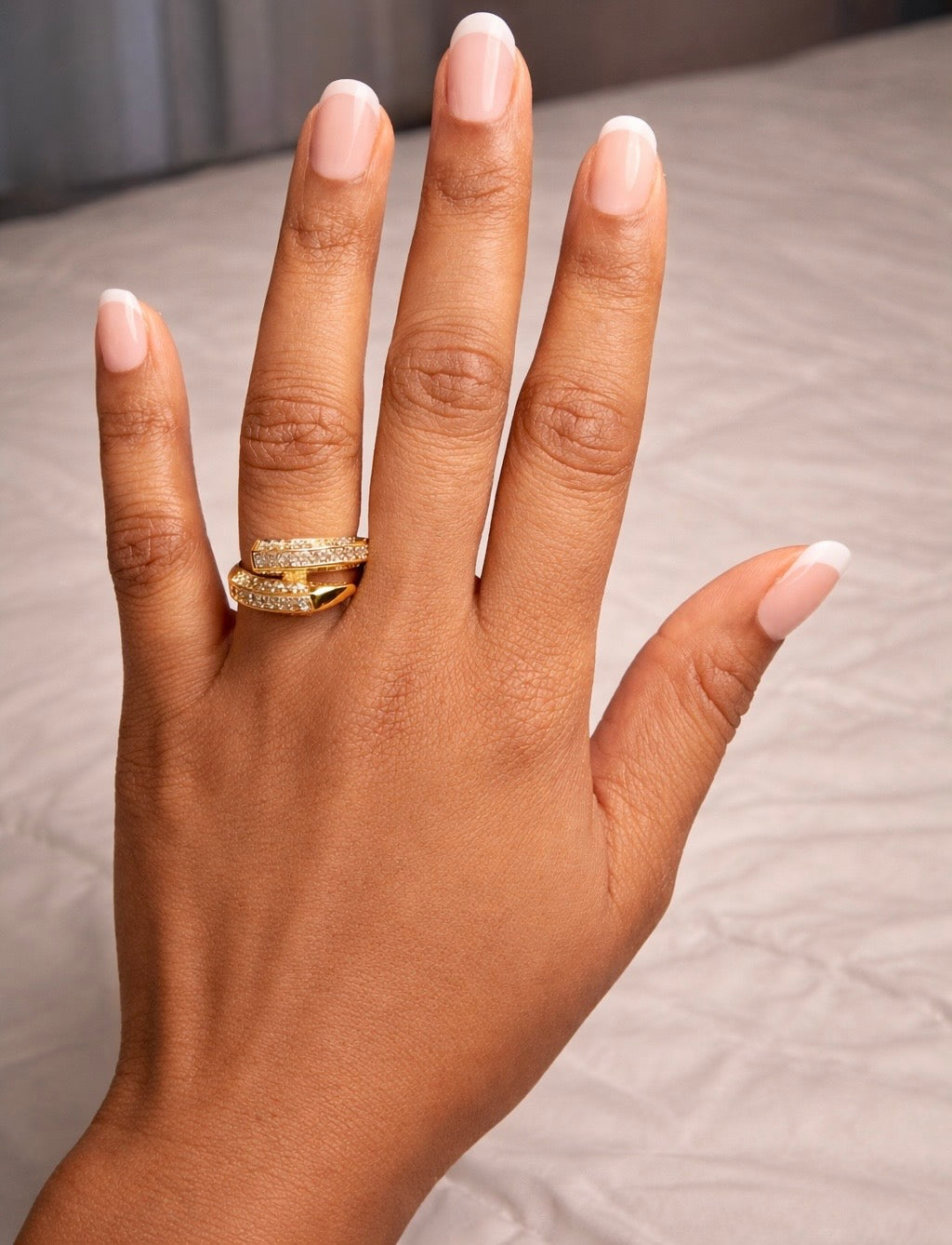Luxe Double Band Diamond Ring