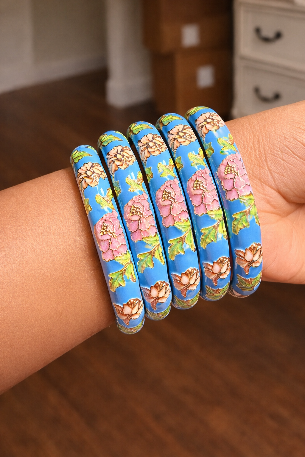 Luxe Floral Enamel bracelet