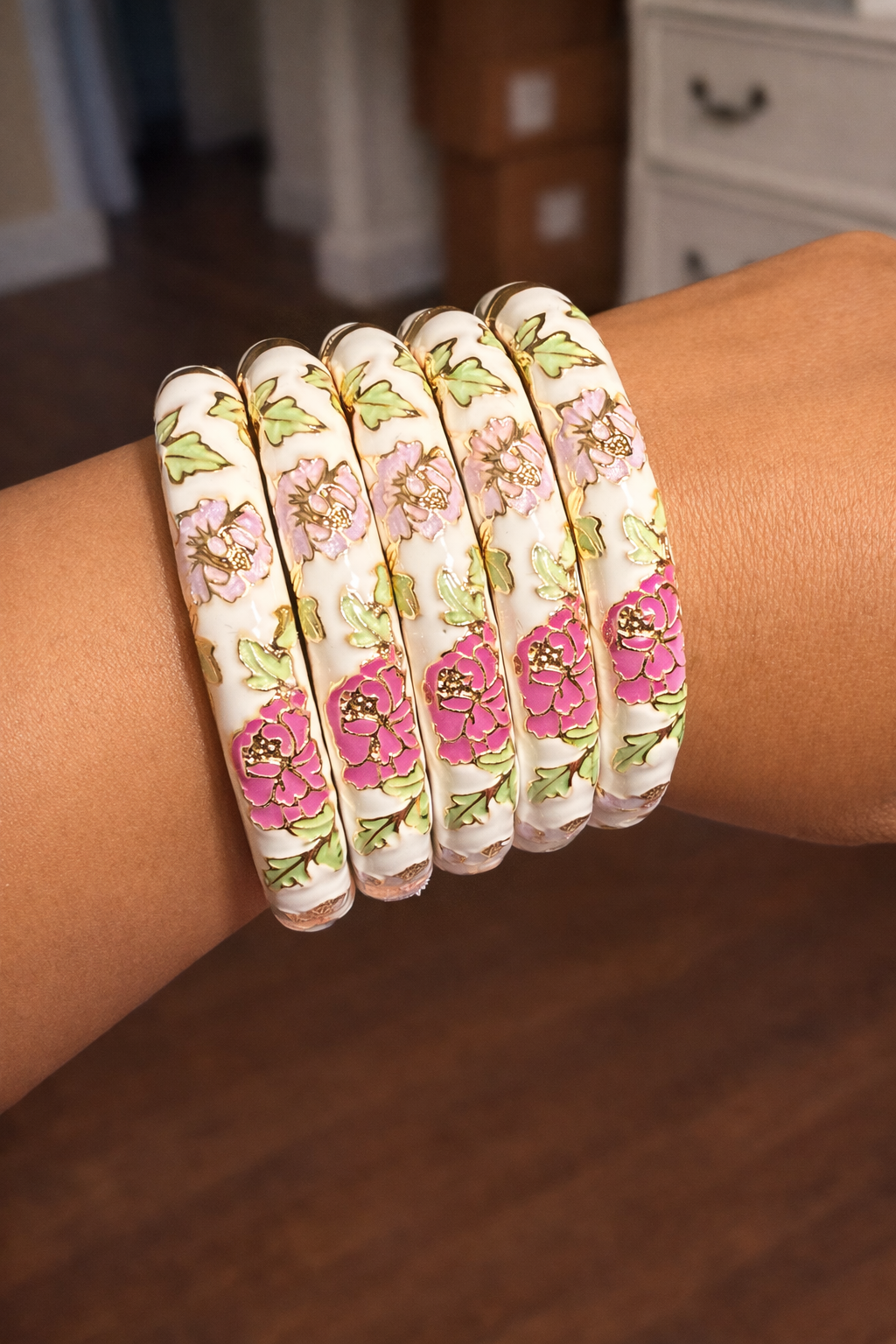 Luxe Floral Enamel bracelet
