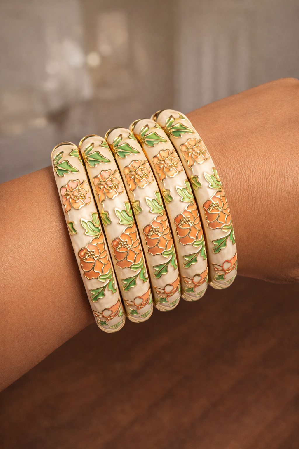 Luxe Floral Enamel bracelet