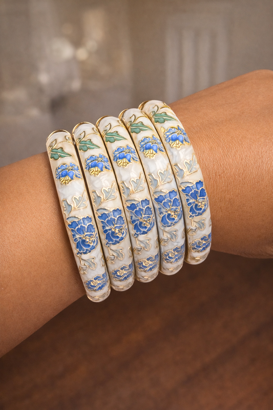 Luxe Floral Enamel bracelet