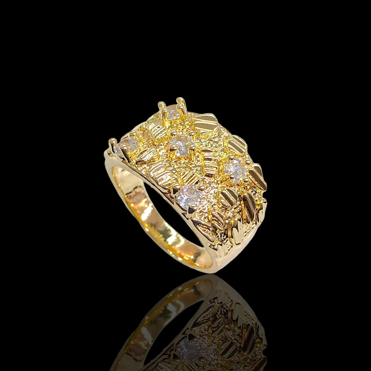SHINY NUGGET RING