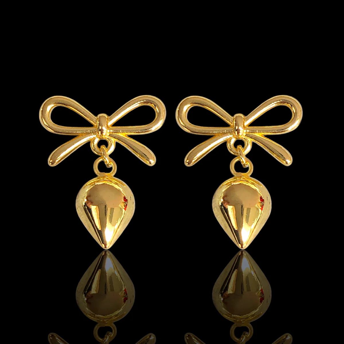 Luxe Bow Charm Earrings